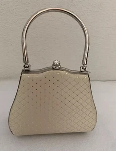 Vintage Small Gold Ladies Evening Formal Purse, Latch Hard To Close - Picture 1 of 11