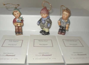STUDIO GOEBEL BERTA HUMMEL MINATURE CHRISTMAS ORNAMENTS FIGURINE SET # 96039 LOT - Picture 1 of 11