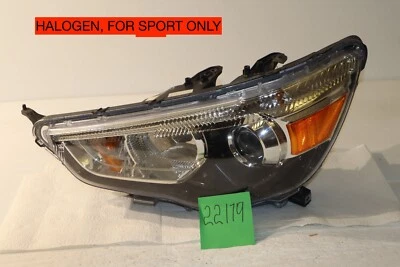 11-19 Mitsubishi Outlander Sport Halogen Driver Left Headlight Head Lamp 22179 - Image 1 of 4