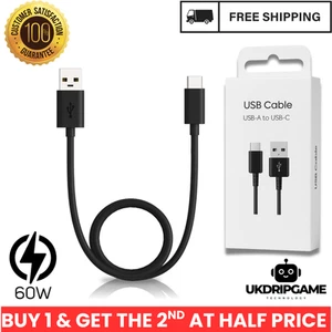 Fast Charge USB-A to USB-C Cable | 1M & 2M Durable Charger for Samsung Android - Zdjęcie 1 z 26