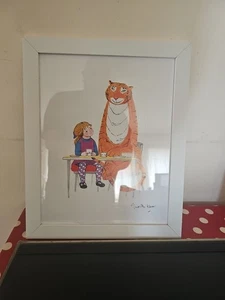 The Tiger Who Came To Tea - 14x11" Framed Print - Signed By Judith Kerr - Picture 1 of 2