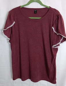 Camisa Rosa Esmeralda, Mujer, Talla XL, Manga Estilo BOHO - Imagen 1 de 2