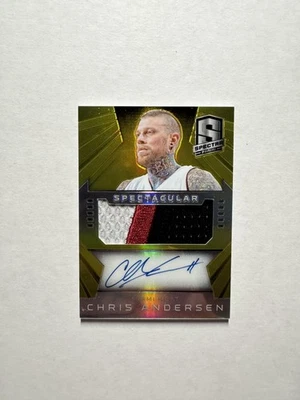 Chris Andersen 2014-15 Panini Spectra Gold Prizm Patch Auto /10 Miami Heat - Image 1 of 2