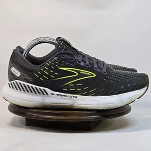 Brooks Glycerin GTS 20 Shoes Mens Size 9 Black Yellow Running Stability Sneakers - Picture 1 of 10