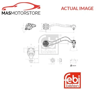 TRACK CONTROL ARM WISHBONE FRONT RIGHT OUTER FEBI BILSTEIN 185539 A FOR BMW 3,4 - Image 1 of 4