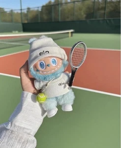 (No Toys) Set Tennis Pack for 17/15 CMPOP MART LABUBU White Replace Clothes Suit - Picture 1 of 10