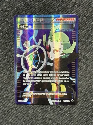 NM Ghetsis 115/116 Plasma Freeze Full Art Holo Pokemon Card - Image 1 of 2