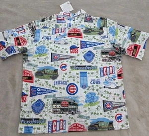 Chicago Cubs World Series Hawaiian Rent Spooner Shirt Mens L EUC Aloha MLB - Picture 1 of 6