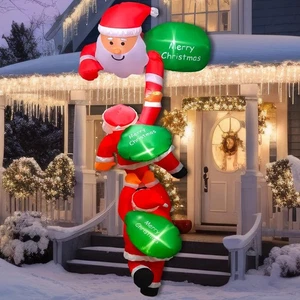 8 FT Christmas Hanging Inflatables Decoration Christmas Inflatable Climbing S... - Picture 1 of 7