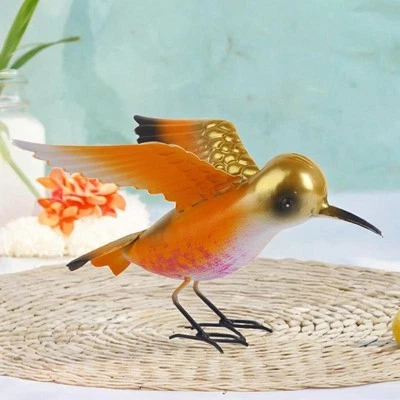 Iron Figurine Collectible Birthday Bird Statue for Orange - Image 1 of 4
