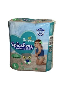 Pampers Splashers 17 Large Einweg Badehose 360° Gap Free Fit - Bild 1 von 6