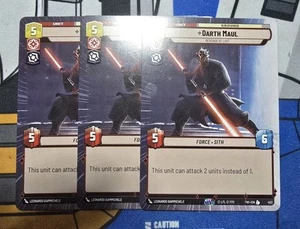 Star Wars Unlimited - Darth Maul - Revenge At Last (Hyperspace) - 403 - NM NF X3 - Picture 1 of 2