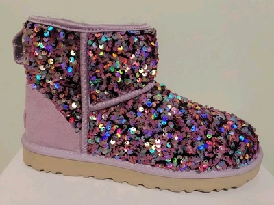 1112515 UGG Australia STELLAR Mini Lantejoulas INCRÍVEL Botas Brilhantes I LOVE SHOES - Imagem 1 de 4