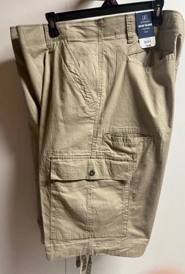 NWT Mens George Below The Knee Messenger Cargo Shorts Size 44 Stone Wash - Image 1 of 3