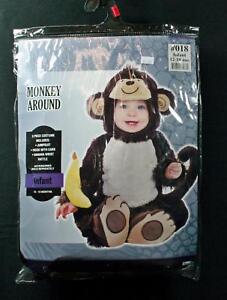 Singe Costumes 3-Pc Monkey Around Monkey With Banana Halloween Costume 12/18mo.