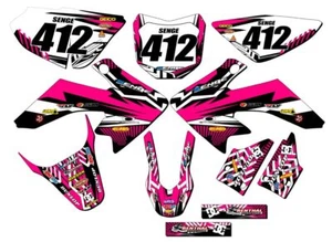 2013-2023 CRF 50 MAYHEM Pink Senge Graphics Kit Compatible with Honda - Picture 1 of 10