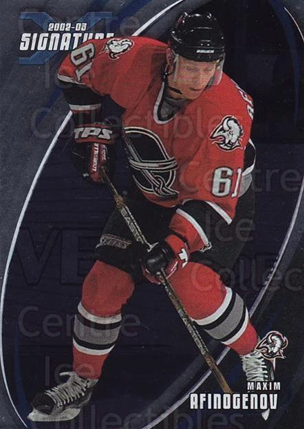 2002-03 BAP Signature Series #50 Maxim Afinogenov - Image 1 of 1