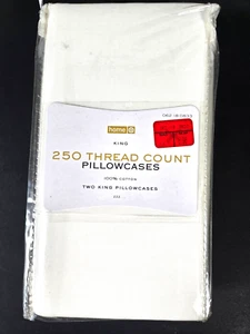 Kissenbezüge King Size Home by Target 250 Fäden 2er Set weiß 100% Baumwolle - Bild 1 von 3