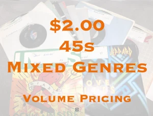 $2 45s - Mixed Genres & Years -G to NM Cond. -Flat $5.00 Shipped - GIPB - Picture 1 of 142