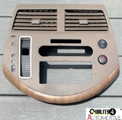2007-2009 Nissan Quest Dash Radio OEM Control Panel Trim Bezel Vents Tan Beige - Image 1 of 2