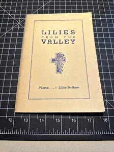 Lillies from the valley poetry pamphlet LILLE BUFFUM  Signed 1943 - Picture 1 of 9