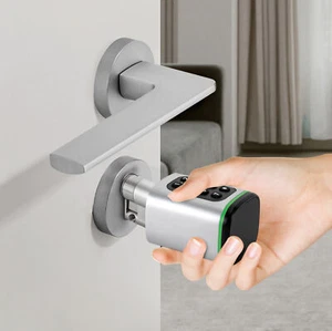 Código electrónico inteligente cerradura de puerta puerta puerta de entrada cerradura de cilindro anti-olfaduras - Imagen 1 de 17