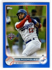 LUIS RODRIGUEZ  DODGERS RC 2022 TOPPS PRO DEBUT #PD-193 - BLUE /150