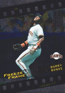 1998 Studio Baseball Freeze Frame #16 Barry Bonds /3500 San Francisco Giants