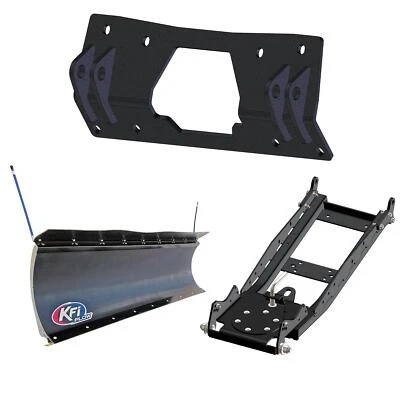 KFI UTV Snow Plow Kit 66" (Poly) For Polaris Ranger Crew SP 570 Premium EPS 2022 - Image 1 of 3