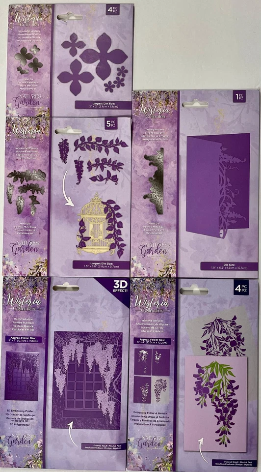 Crafter's Companion Nature's Garden Wisteria Collection ~ ¡TÚ ELIGES! Foto 1 de 1
