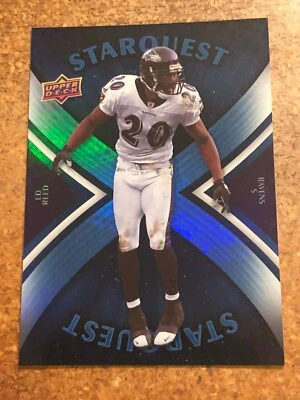 2008 Upper Deck Football Starquest Blue # SQ 12 Ed Reed - Image 1 of 4