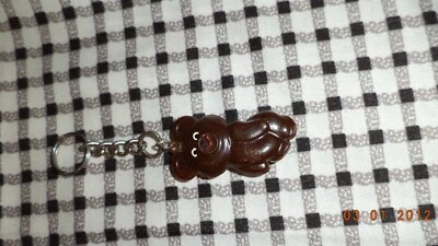 Rare Vintage Soviet Keychain Olympic Bear Moscow 80 Rubber USSR 1980s - Image 1 of 4