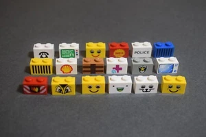 Lego 3004 Brick with Print 1x2 Select Print - Picture 1 of 18