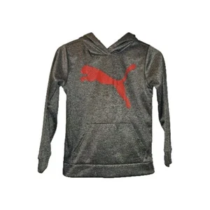 Puma Boys Pullover Hoodie Grey Size 8 - Picture 1 of 4