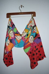 Silkscapes 1993 Hand Painted Oblong Silk Scarf 12 x 60 - Picture 1 of 9
