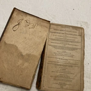 1818 John Walker A CRITICAL PRONOUNCING DICTIONARY - Picture 1 of 6