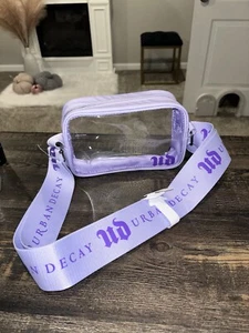 Urban Decay Purple Clear Stadium Crossbody Bag - Approx: 7.5" W x 4.5" H - NEW - Picture 1 of 2