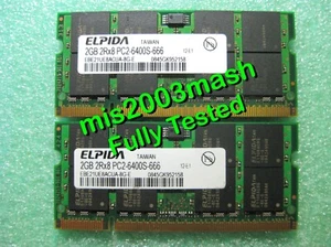 Elpida 4GB 2x 2GB DDR2 800 PC2-6400 Laptop Memory RAM SODIMM Tested 8 - Picture 1 of 1