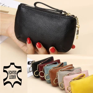 Portemonnaie aus weichem Rindsleder Münzbeutel Schlüsseltasche Geldbörse - Bild 1 von 19