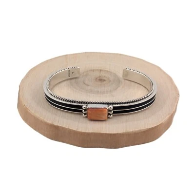 Pulsera nativa americana hecha a mano y firmada joyería navajo talla 7 *** Foto 1 de 4