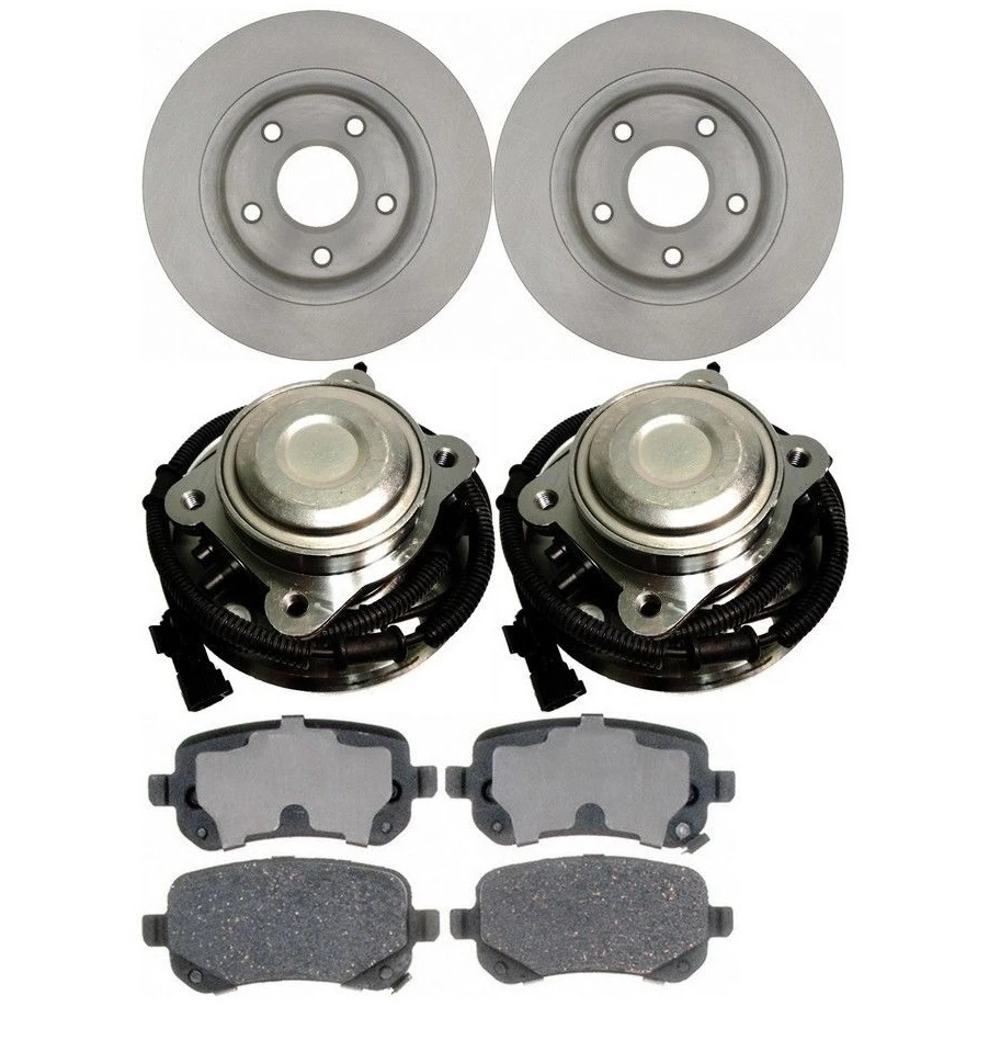 08-2013 Grand Caravan Town & Country BOTH LH & RH FRONT HUB BEARING PADS & ROTOR - Image 1 of 1
