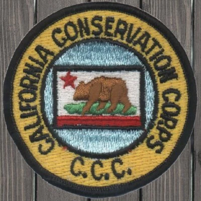 Vintage California Conservation Corps Embroidered Patch — Sew On - Image 1 of 2