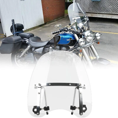 For Triumph Bonneville Speedmaster Clear 18" x 16" Large Windshield Windscreen - Image 1 of 4
