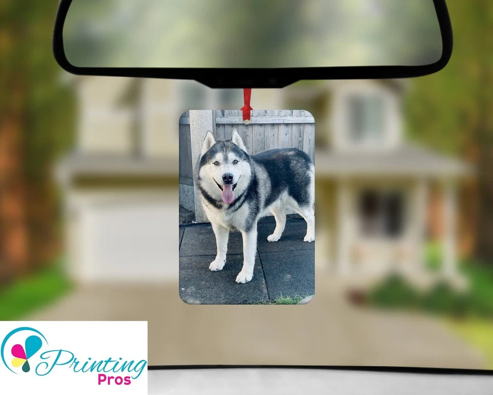 Personalised Custom Car Air Freshener - Double Sided - Photo Gift - Your Picture - Image 1 of 1