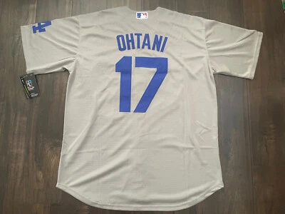 ⭐NEW LA DODGERS Shohei OHTANI Jersey BLUE/ WHITE / GRAY #17 JAPANESE OR ENGLISH - Image 1 of 4