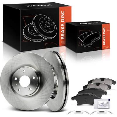 6pcs New Front Disc Brake Rotors +Ceramic Brake Pads for Ford Fusion Lincoln MKZ - Imagem 1 de 4