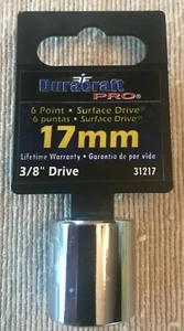 Duracraft Pro - 3/8 Zoll Antrieb 6 Punkt 17 mm Standard flache Steckschlüssel - 31217 - Bild 1 von 1