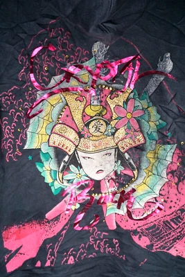 Sudadera con capucha vintage Christian Audigier para mujer grande gris rosa japonés Y2K grunge Foto 1 de 4