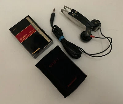 RARE Panasonic RF-8 FM-AM-FM Ultra Compact Stereo Radio w/ Panasonic Headphones - Image 1 of 4