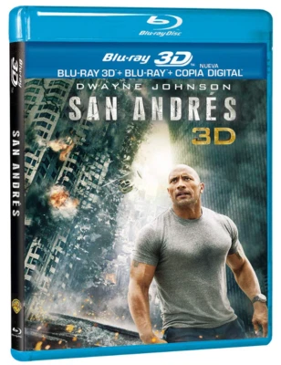 SAN ANDRES (Usado) BLU-RAY 3D+BR+C. DIGITAL (Dwayne Johnson) Región B "L-19" - Imagen 1 de 2